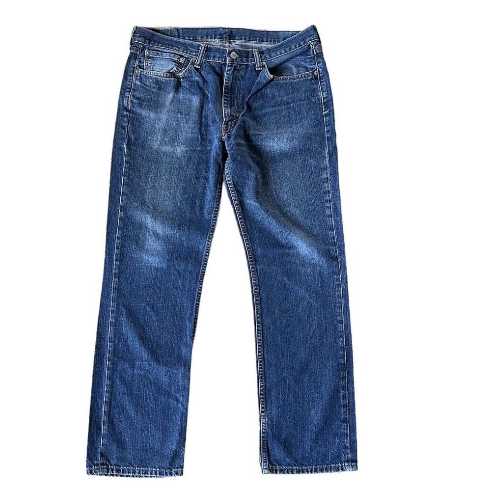 Levi’s 514 Denim Jeans 100% Cotton Dark Wash Straight Leg Men’s Size 36 x‎ 32